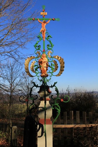 Köglerův kříž z Kamenné Horky u Krásné Lípy (foto Klára Mágrová)