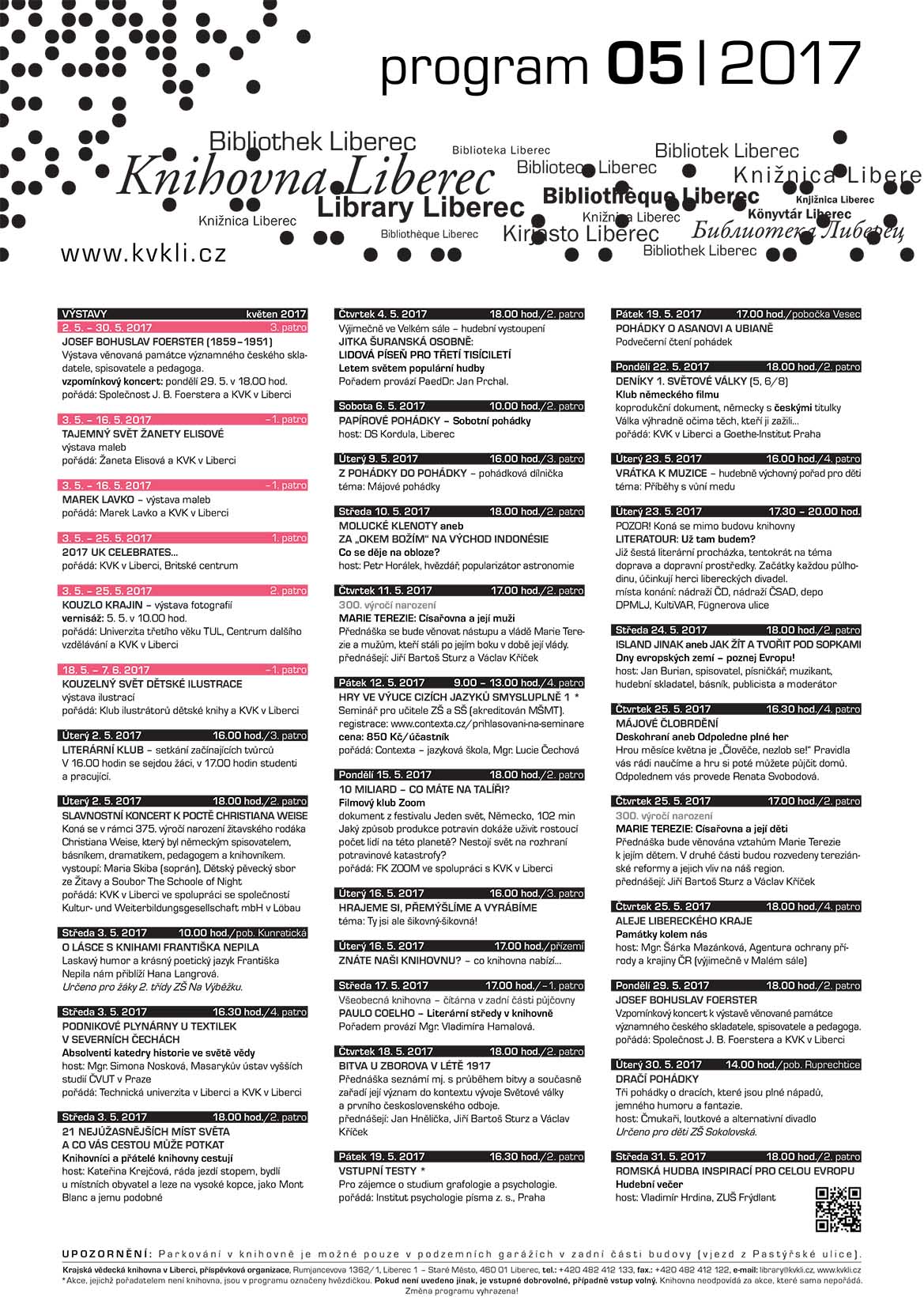 Program KVK kveten 2017