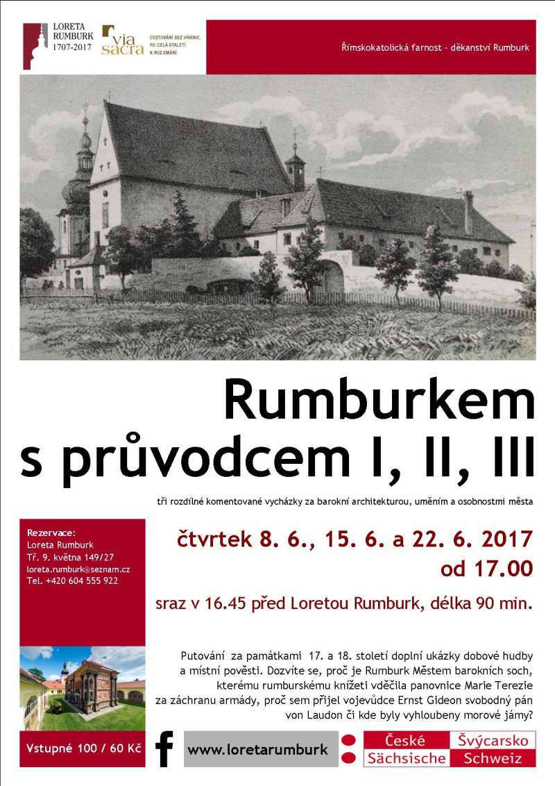 Loreta Rumburk Komentované vycházky Rumburkem červen 2017