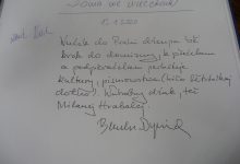  Dyrlichův zápis do kroniky SPL. Foto: Milan Hrabal