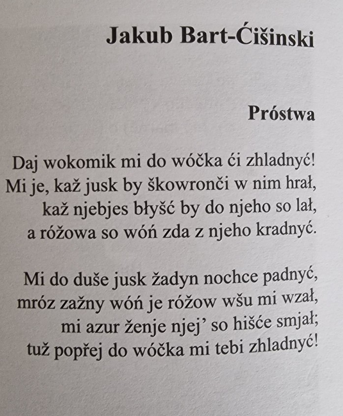 Jakub Bart-Ćišinski - Próstwa